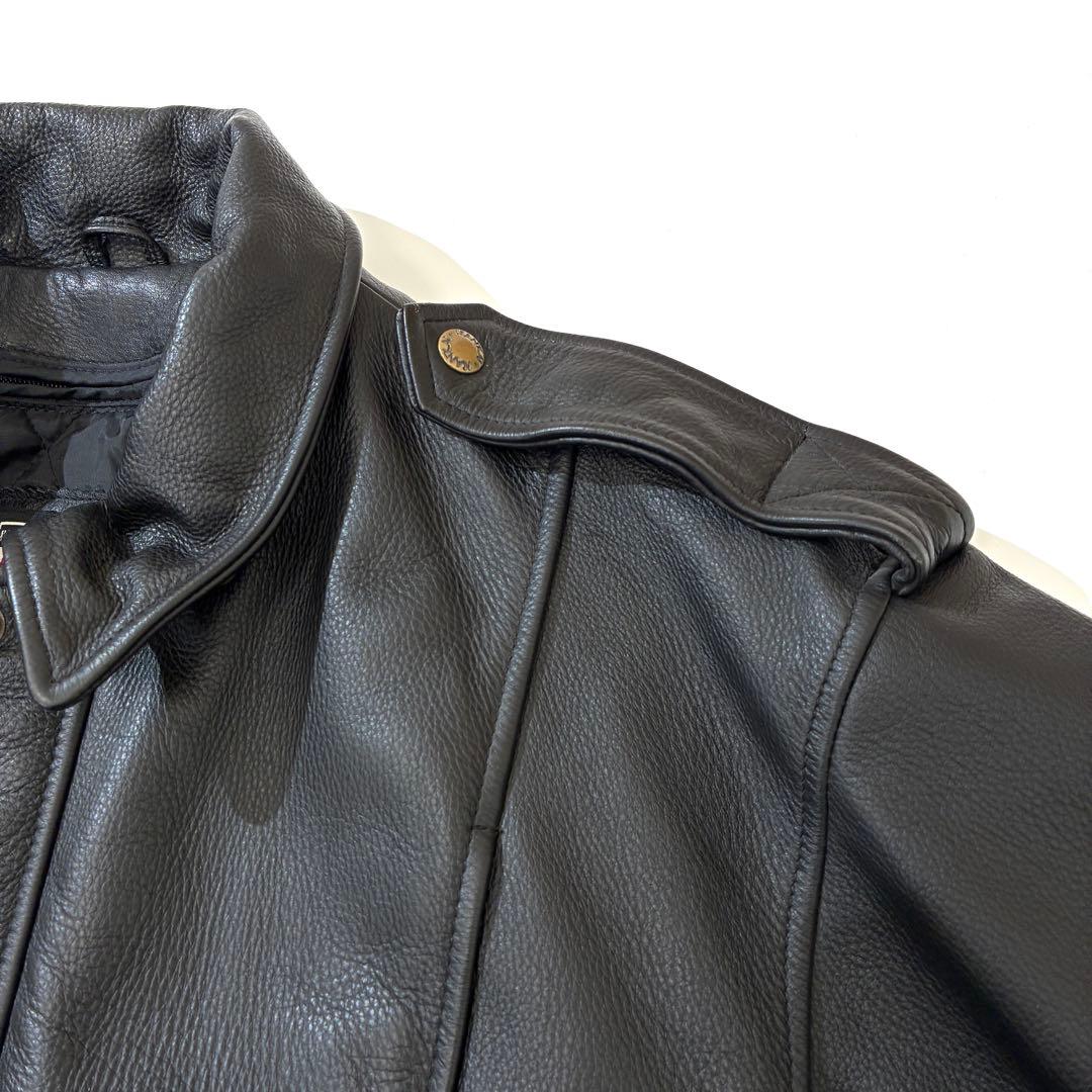 NANKAI ライダース レザージャケット キルティング ライナー付き