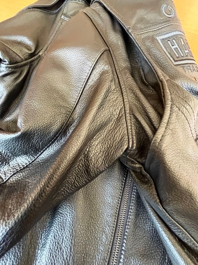 【未使用】Harley-Davidson本革ライダースジャケット(インナー付属)