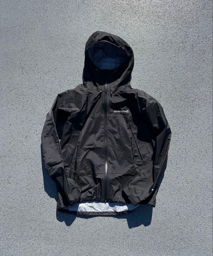 montbell tech shell jacket y2k ドローコード 刺繍