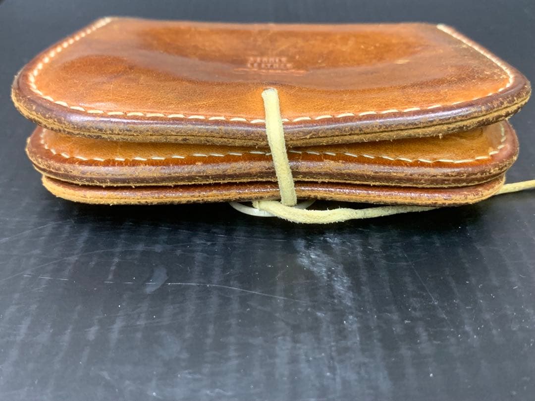 ゴローズ　角形小銭入れ　茶　オールド