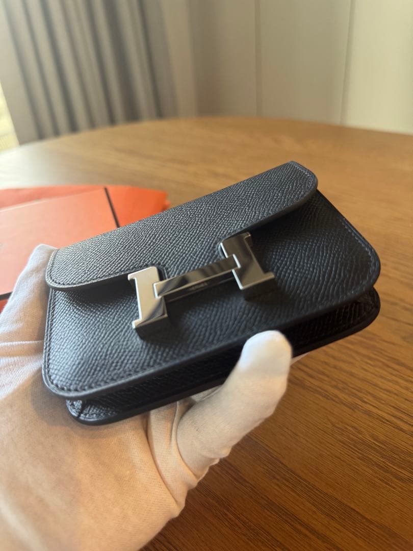 新品未使用 正規品 エルメス コンスタンス スリム 黒 ブラック