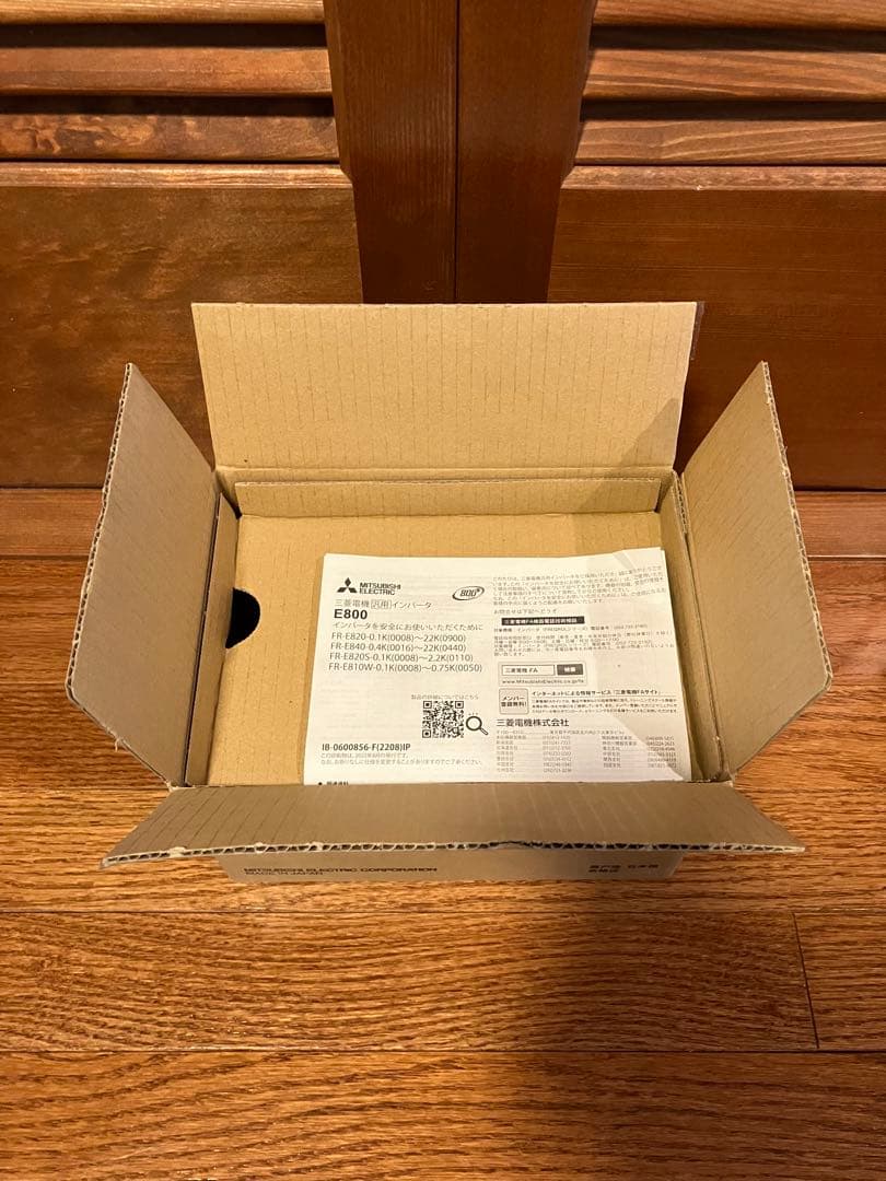 【新品開封済み】2023年5月製 三菱インバータ FR-E820-0.4K-1②