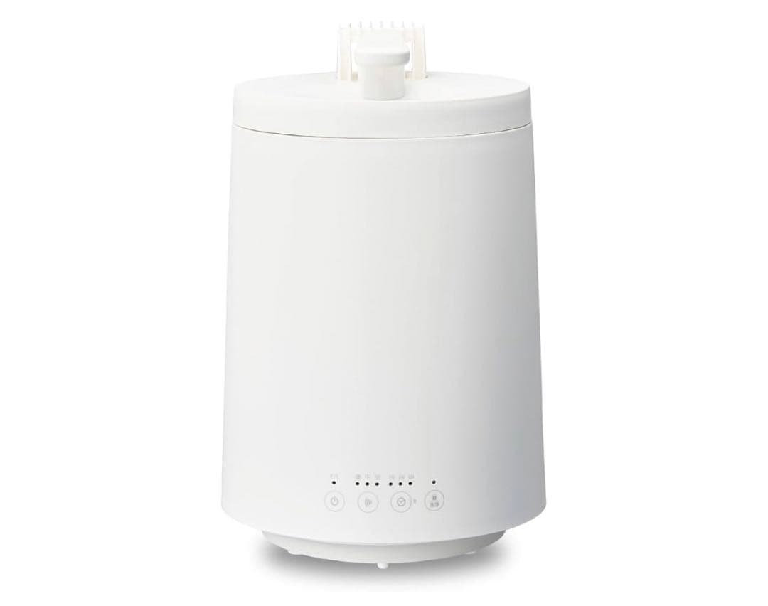 ドウシシャ 加湿器 スチーム式 容量3L 木造10畳 プレハブ17畳　ホワイト