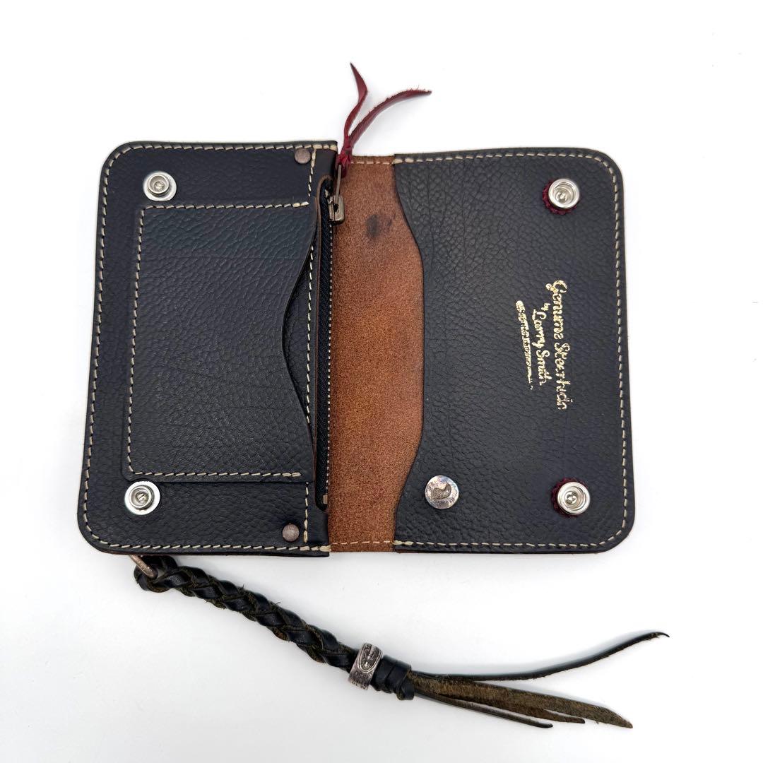 極美品 LARRY SMITH トラッカーズウォレット　ラリースミス コンチョ