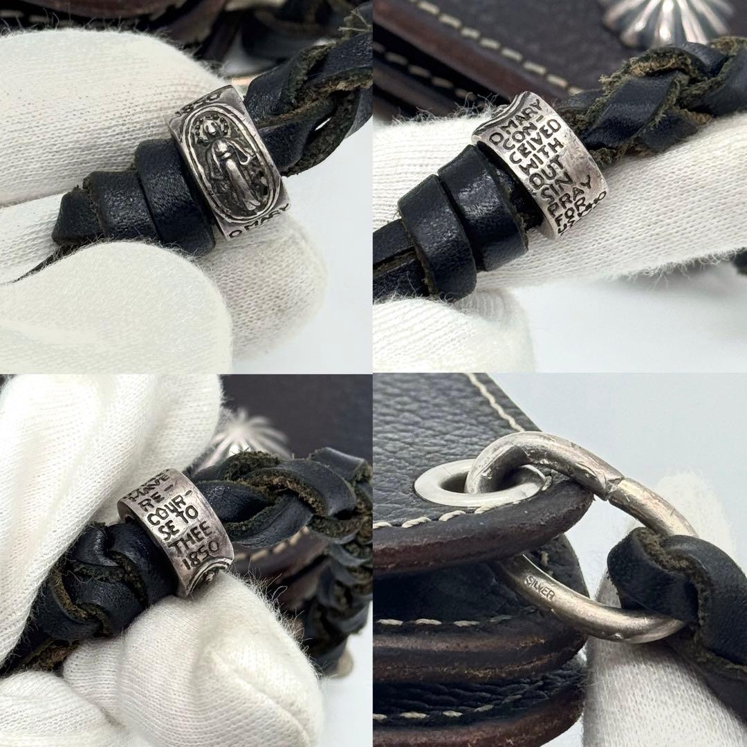 極美品 LARRY SMITH トラッカーズウォレット　ラリースミス コンチョ