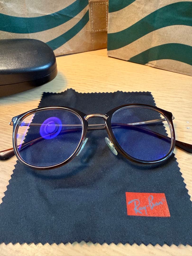 【美品】レイバン　RB7140 5687 51⬜︎20 150 ブラウン