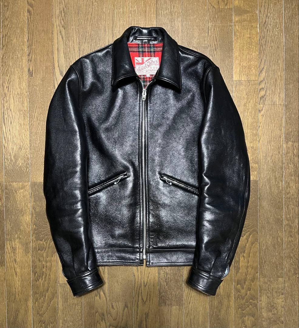 アディクトクローズ ライダース ジャケット AD-00 HORSE 茶芯　40