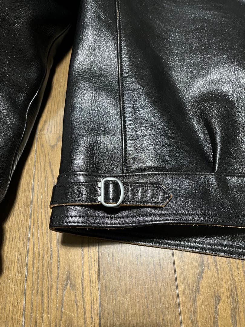 アディクトクローズ ライダース ジャケット AD-00 HORSE 茶芯　40