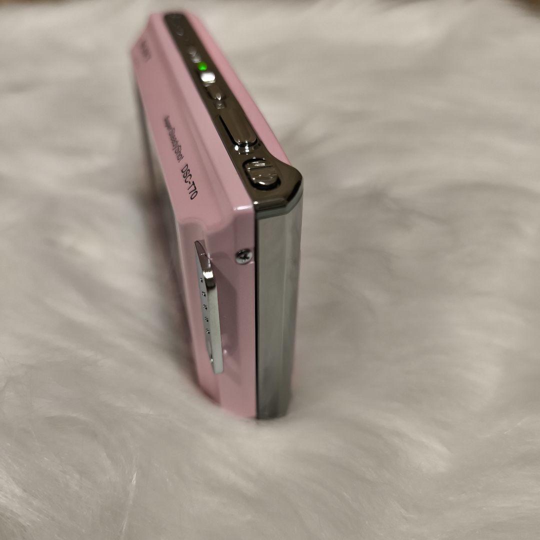極美品・ほぼ未使用SONYソニーCyber-shot DSC-T70 ピンク箱付