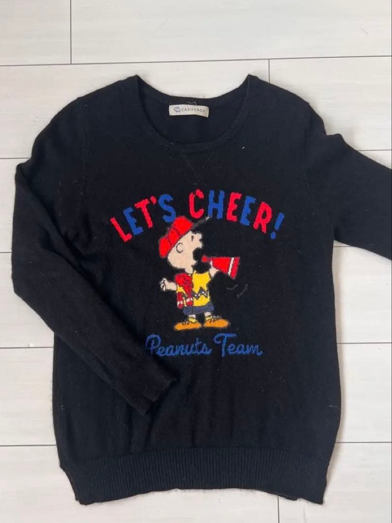 CASHYAGE スヌーピー プリント セーター 36