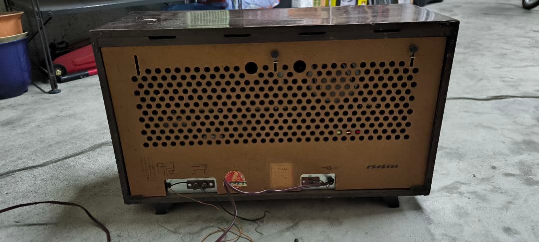 National　松下電器　真空管ラジオ　レトロラジオ　電源確認OK　詳細未確認