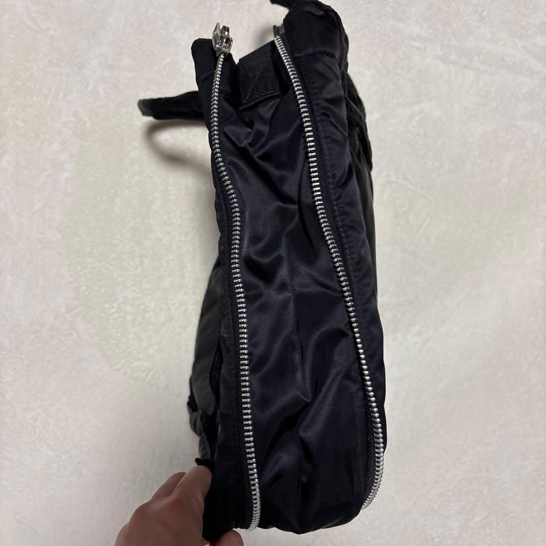 ポーター　タンカー　トートバッグ　マチ拡張　ブラック