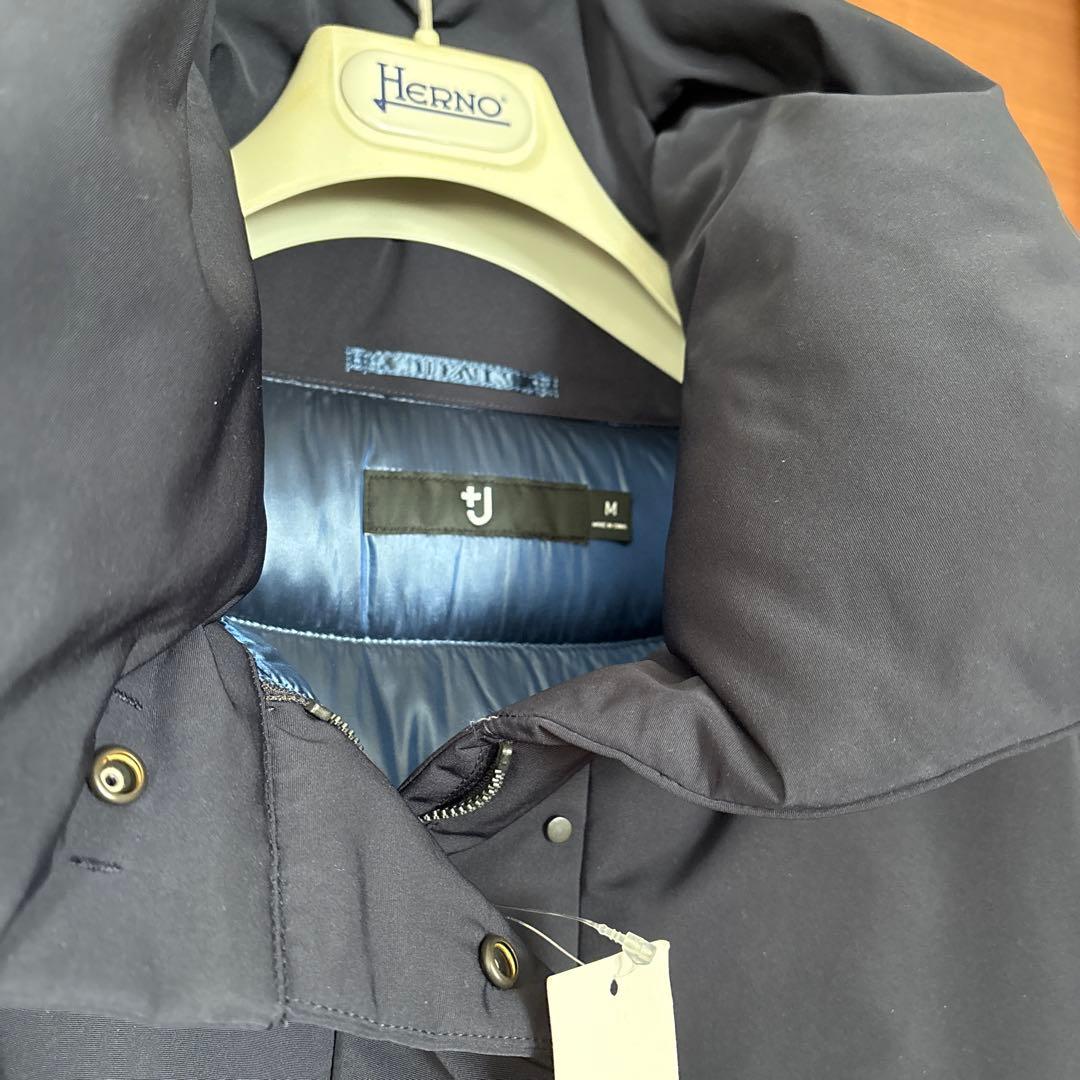 【新品UNIQLO＋J ハイブリッドダウンジャケットM/ネイビー　ジルサンダー