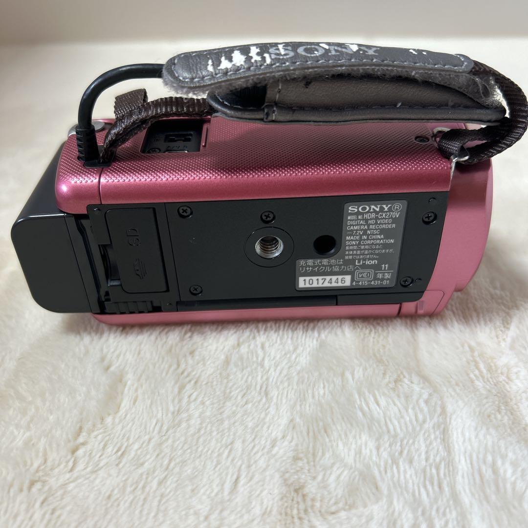 【極美品】SONY HDR-CX270V ビデオカメラ ピンク デジタルカメラ