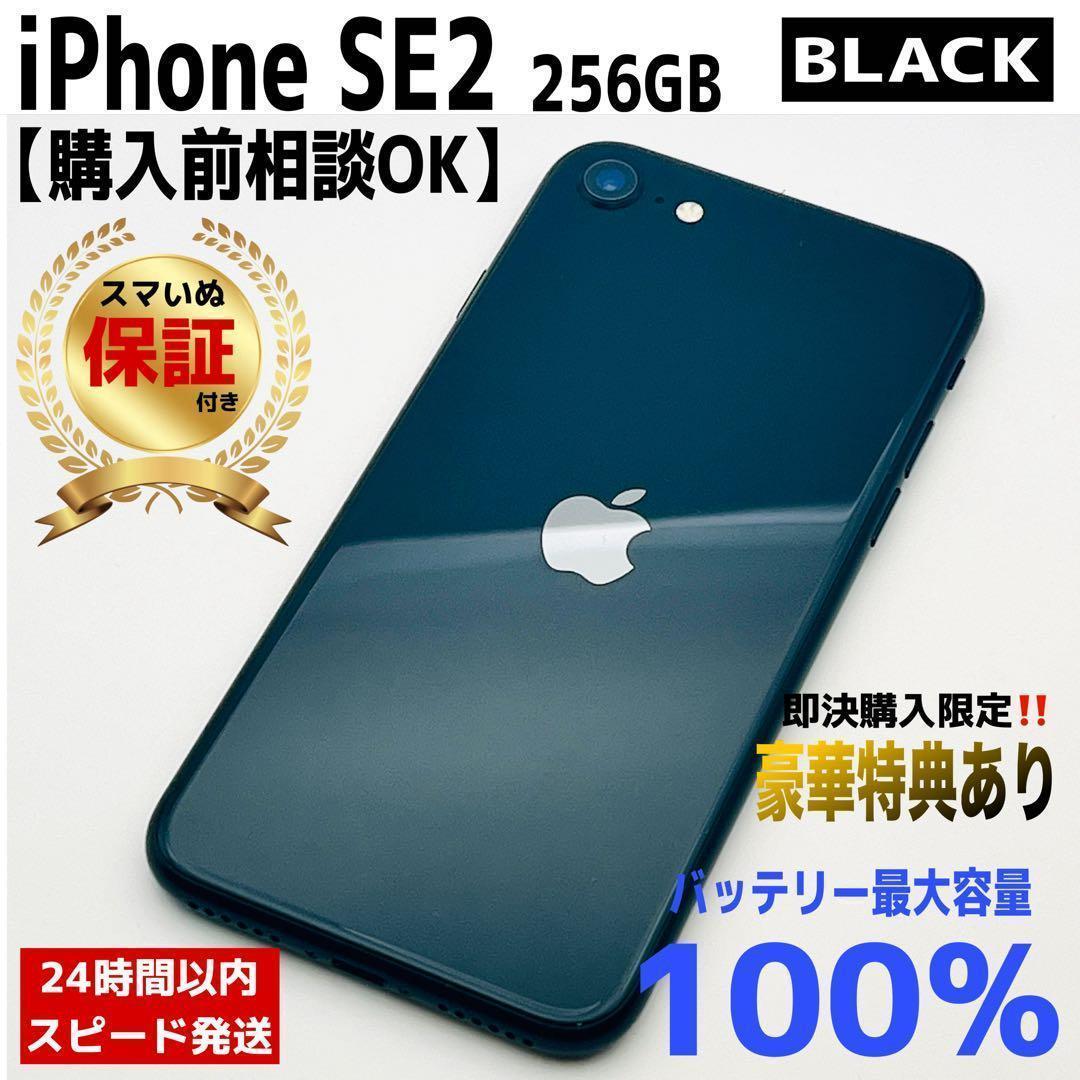 【整備済/保証付】iPhone SE2 256GB Black ｜SIMフリー