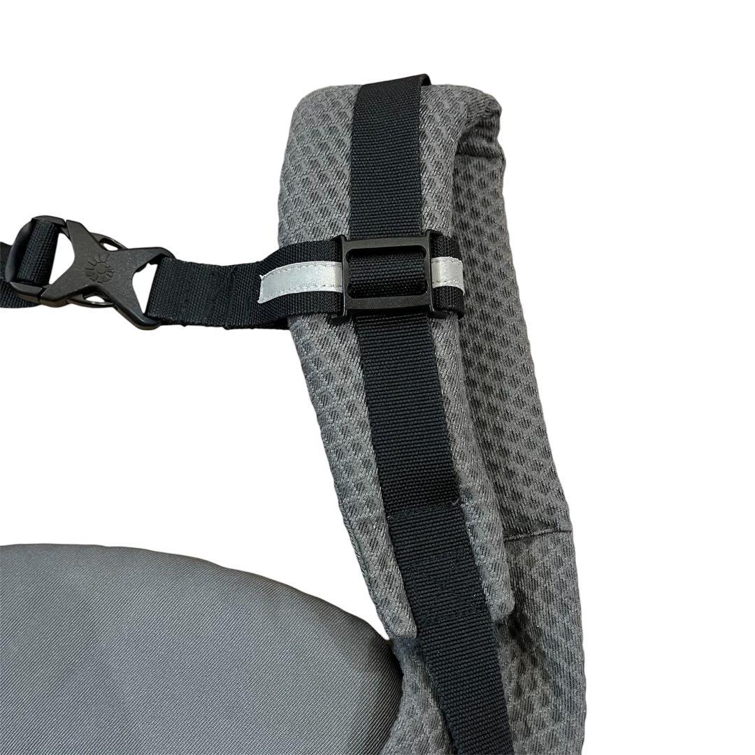 美品✨人気✨エルゴベビー オムニブリーズ グラファイトグレー 抱っこ紐 ポーチ付