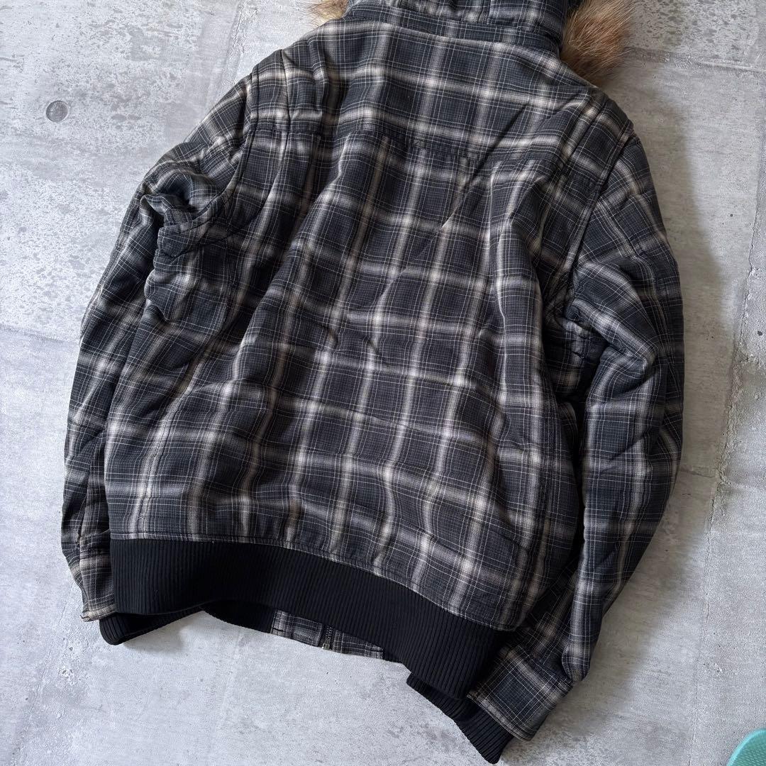 ジャケット・アウター 00s archive ombre check far blouson y2k