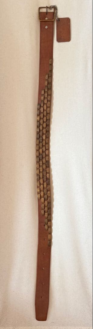 ⭐️未使用⭐️バーニーズ ニューヨーク×DOA⭐️ブラス⭐️ブラウンレザーベルト⭐️34