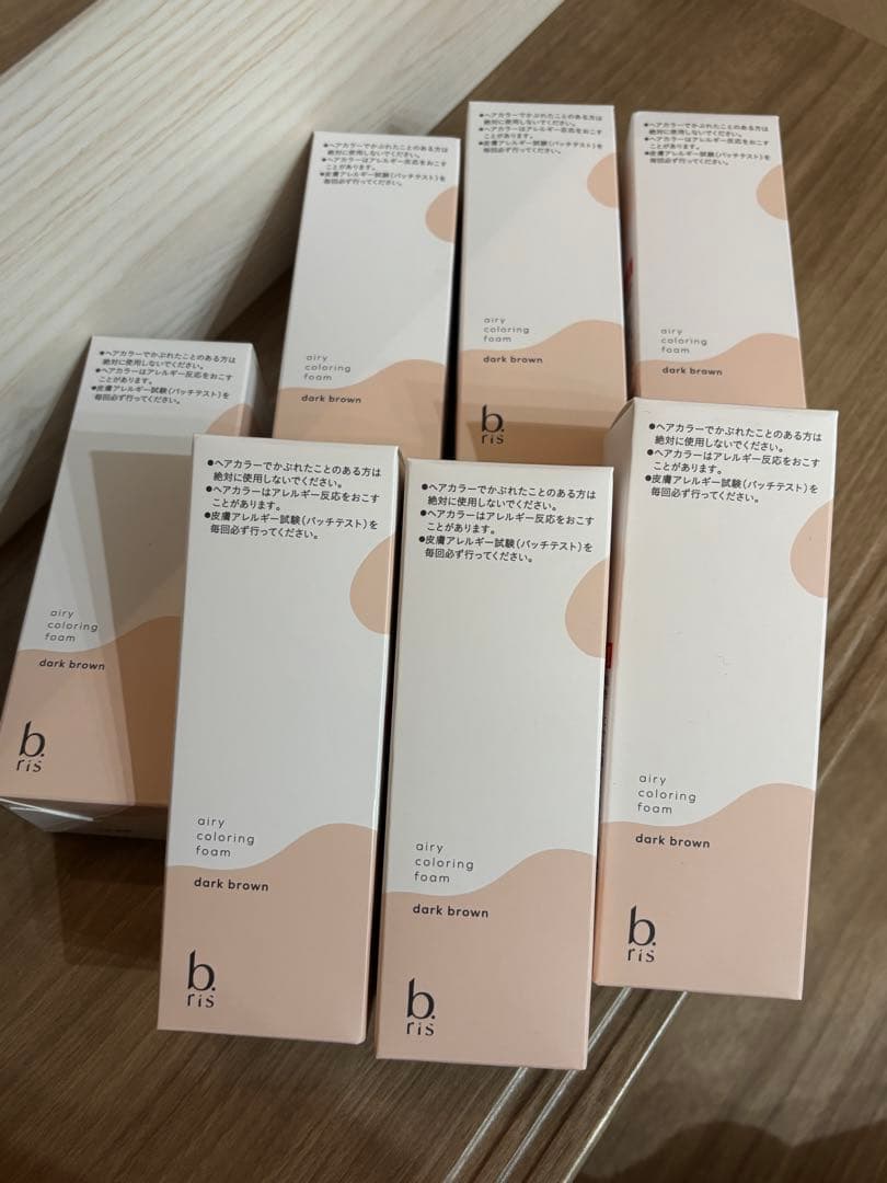 b ris エアリーカラーリングフォーム ダークブラウン 7個セット