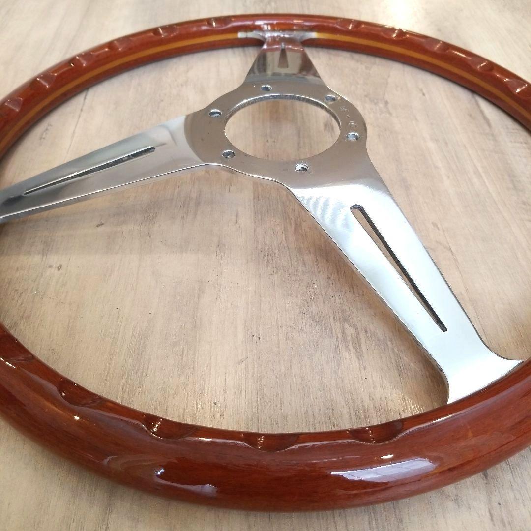 NARDI★ナルディクラシックウッドポリッシュステアリング/【当時物】37Φ