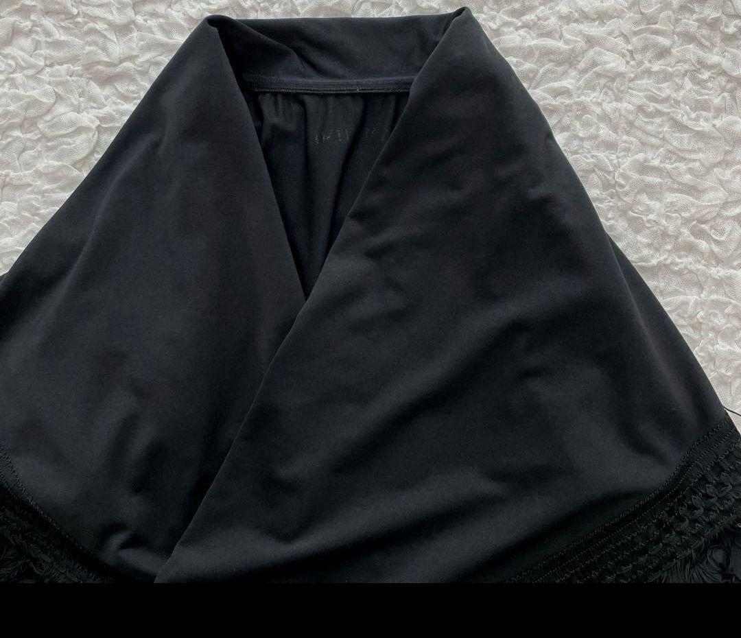 LUNA MATTINO ブラック フリンジショール