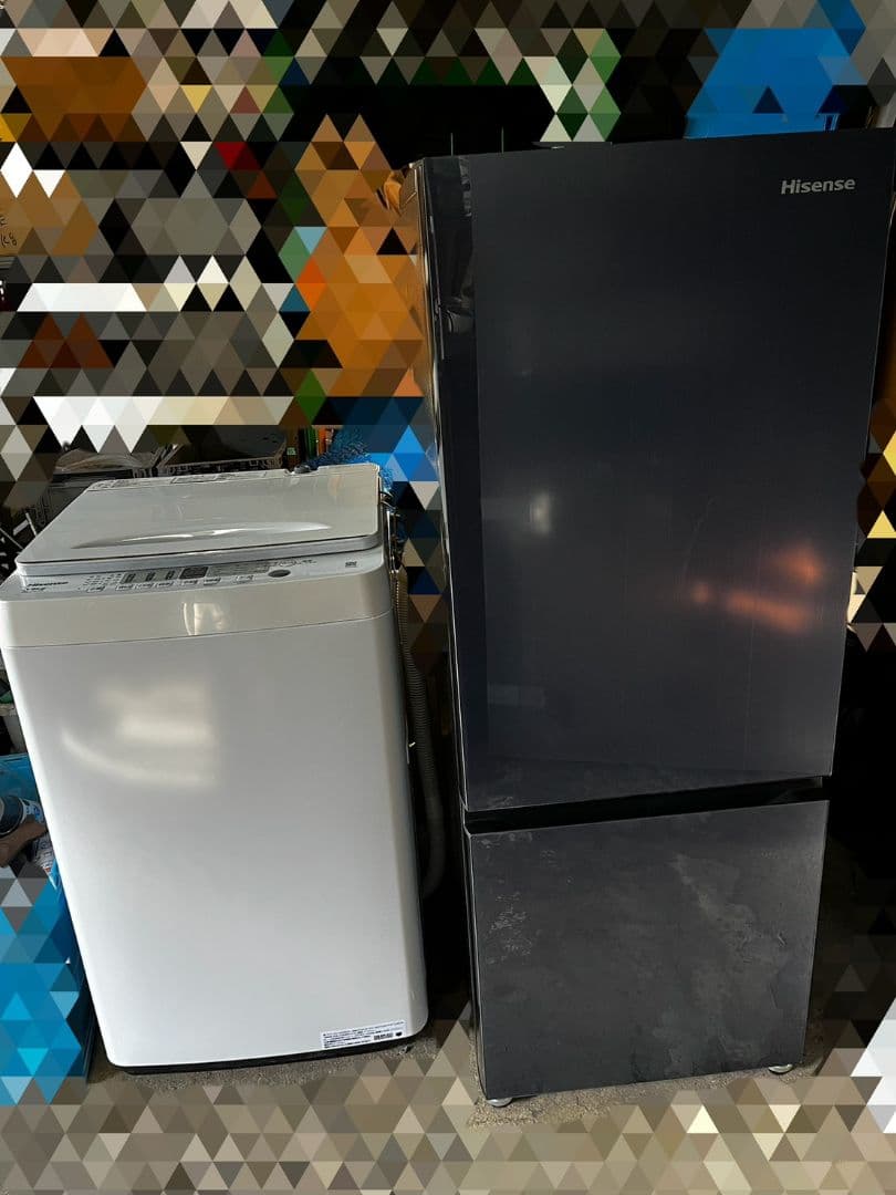 Hisense　ハイセンス　ノンフロン冷凍冷蔵庫　全自動電気洗濯機　2023年