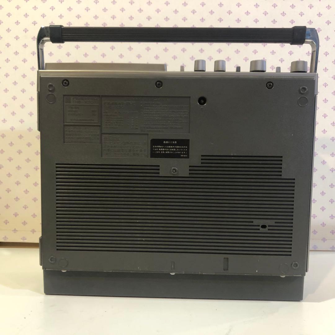 National TH6-X30 ブラウン管TV付 ラジカセ 通電確認済み