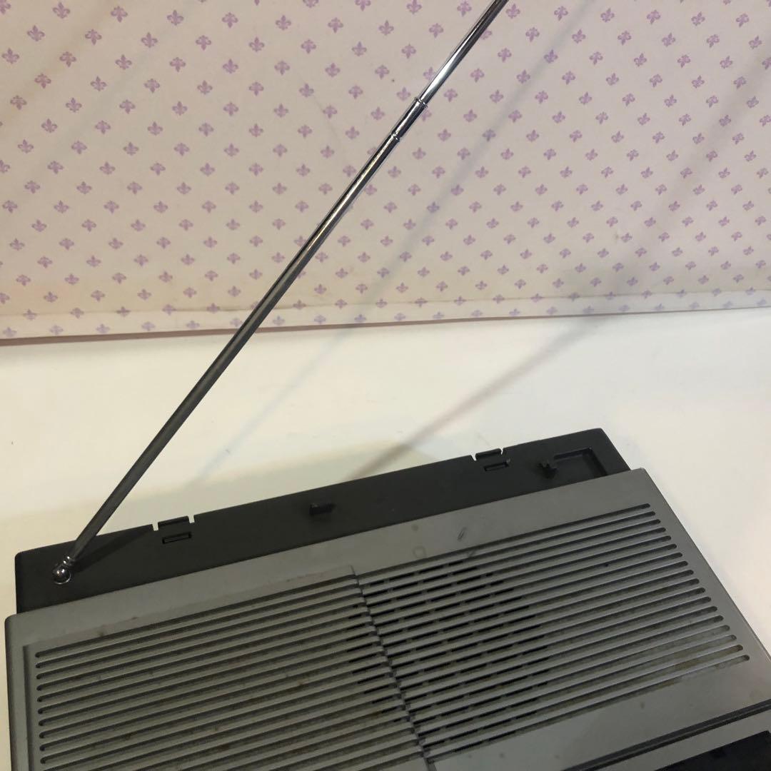 National TH6-X30 ブラウン管TV付 ラジカセ 通電確認済み