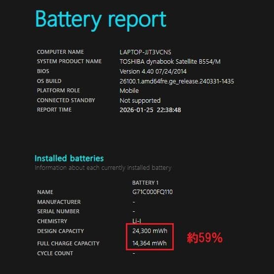 Dynabook B554/M第4世代Core i3 [429]