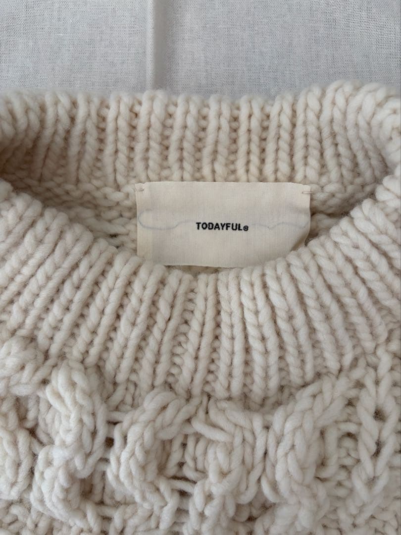 todayful Pattern Hand Knit パターンハンドニット