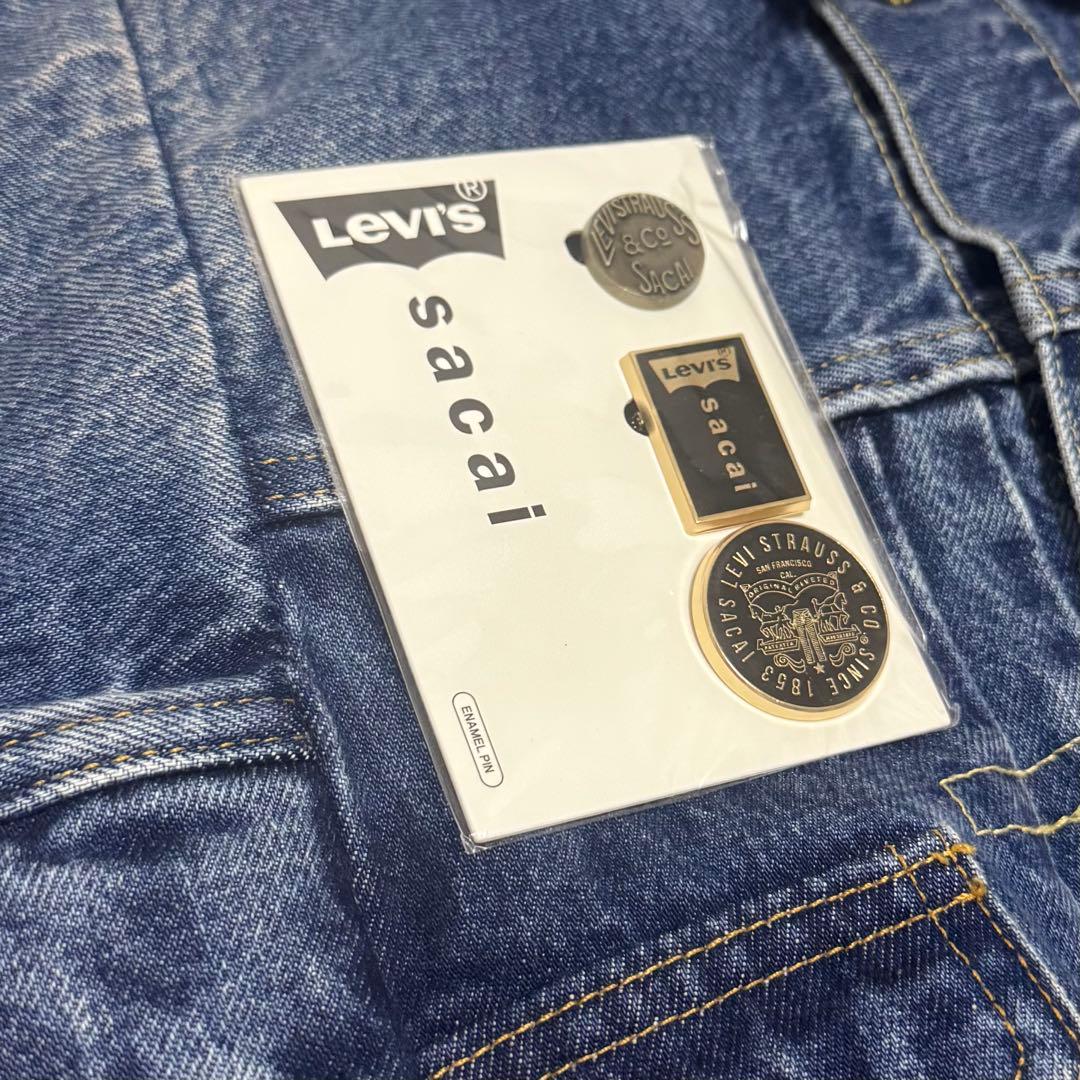 Levi’s sacai ピンズ 3種セット リーバイス サカイ ゴールド