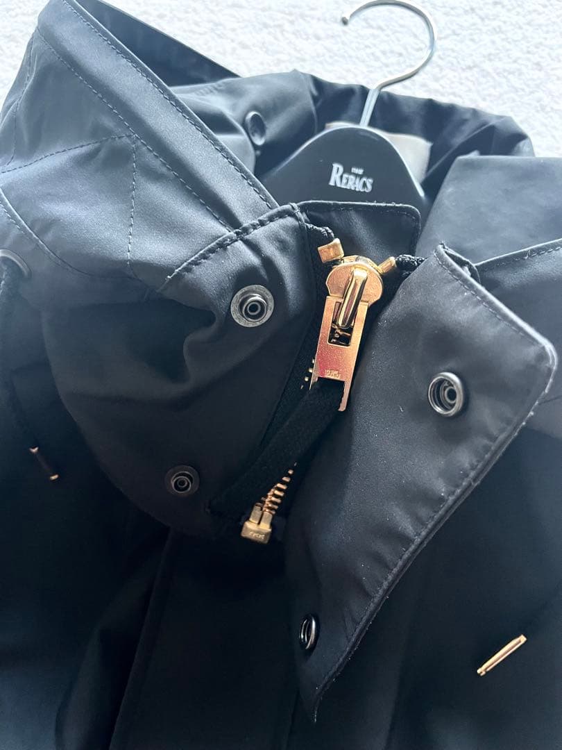 【美品】THE RERACS /モッズロングコート　BLACK 36