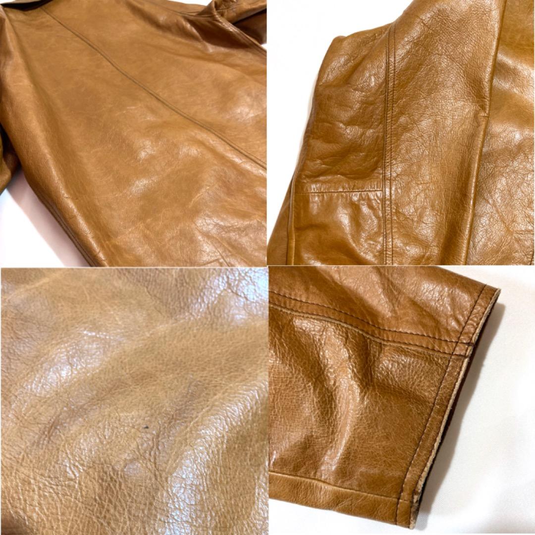 00's GAP オールドギャップ レザージャケット シングルライダース M