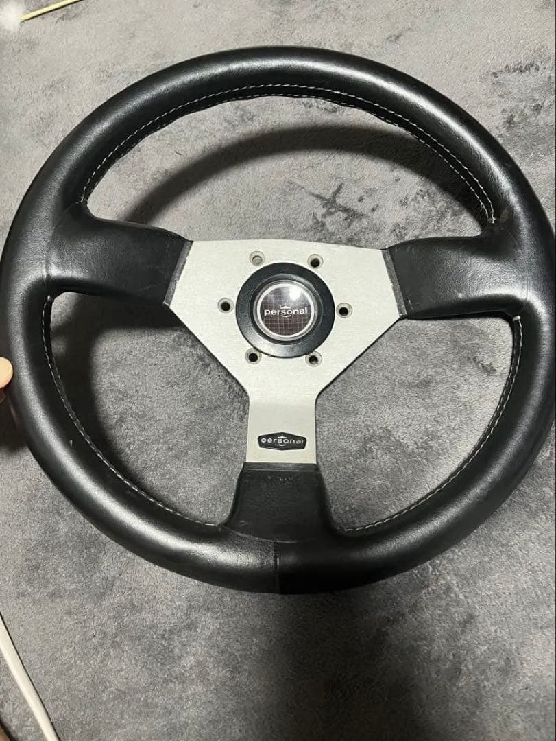 当時物personal パーソナル32パイステアリングホーンボタン付き
