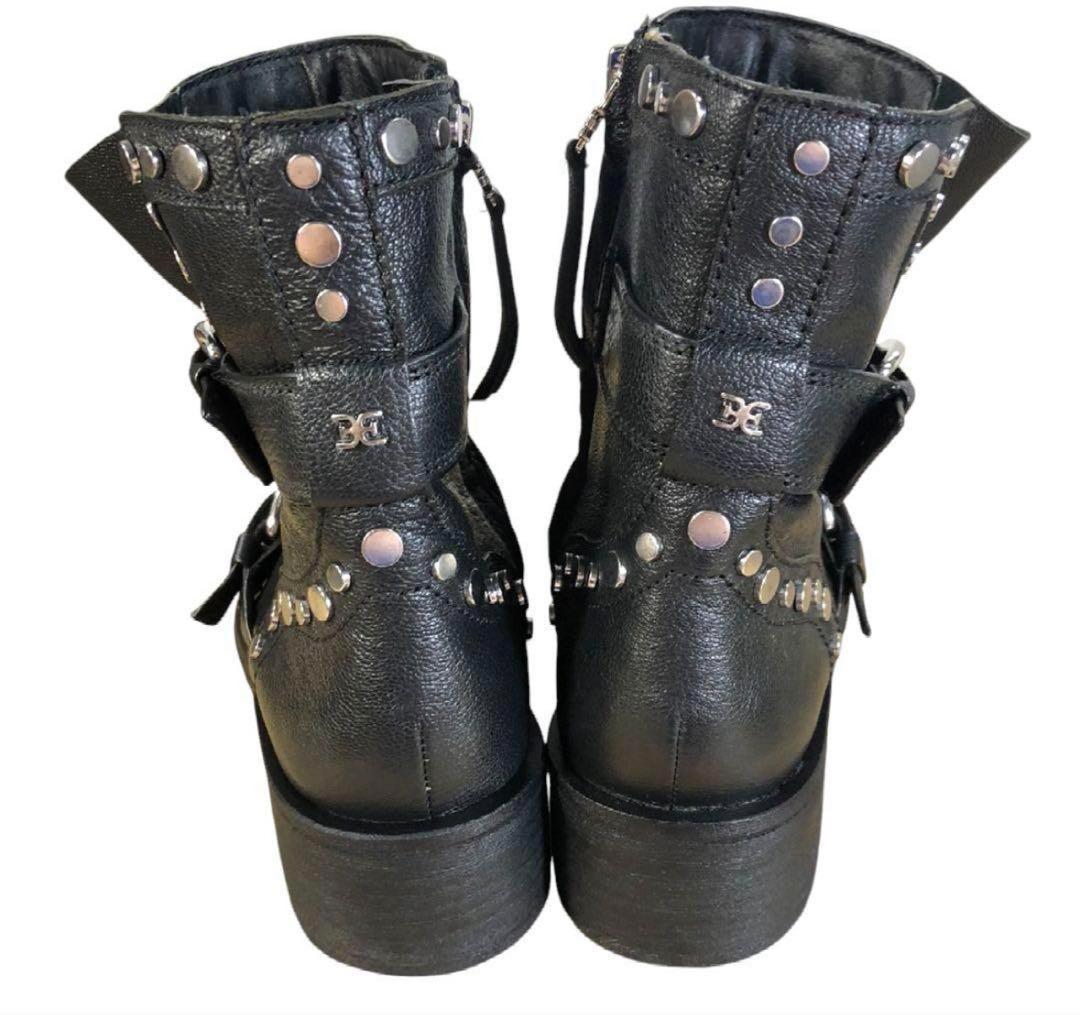 サムエデルマン　レザーブーツ スタッズ　レディース 24.0 ブラック黒