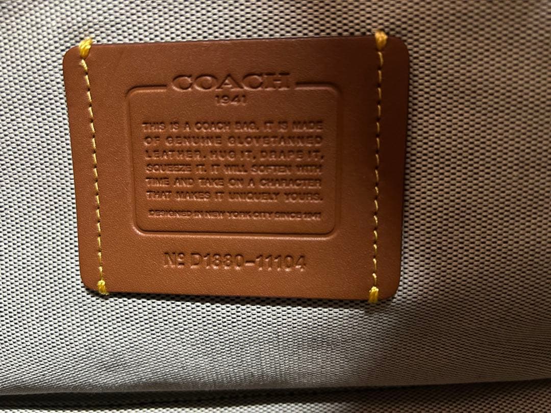 COACH コーチ ローグ ビジネスバッグ ブリーフケース グラブタン 本革