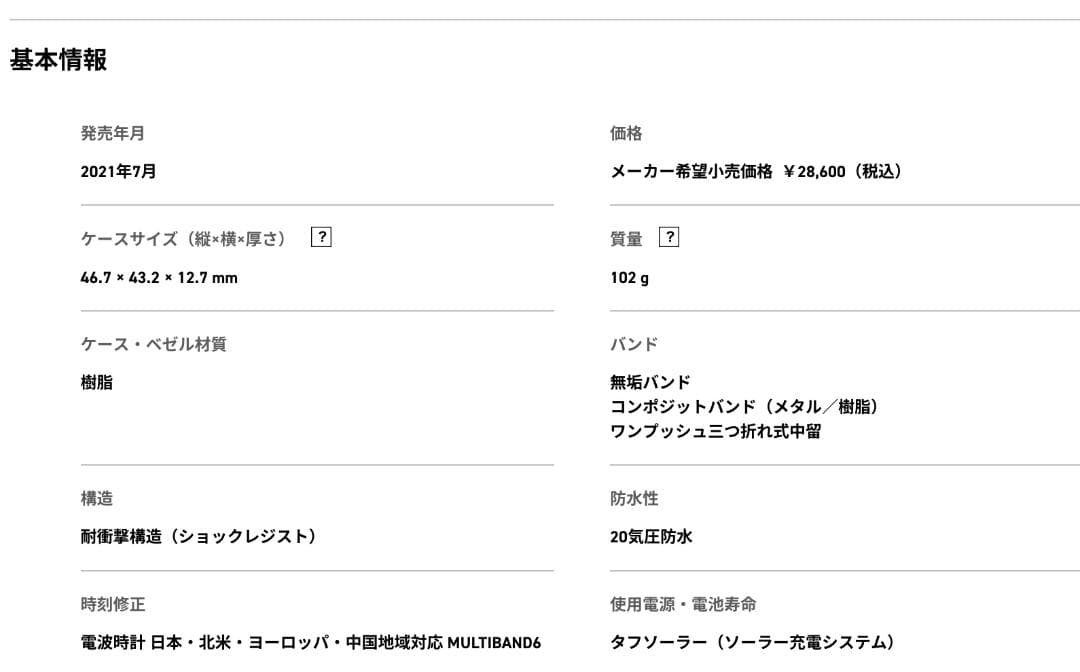 【美品】CASIO G-SHOCK GW-M5610UBC-1JF　電波ソーラー