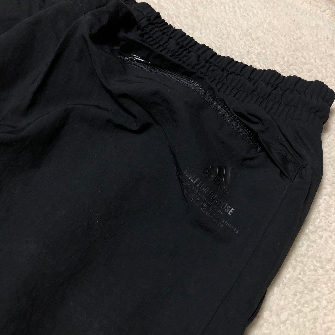 新品　adidas アディダス ウーブンジャケット　セットアップ　ブラックXO
