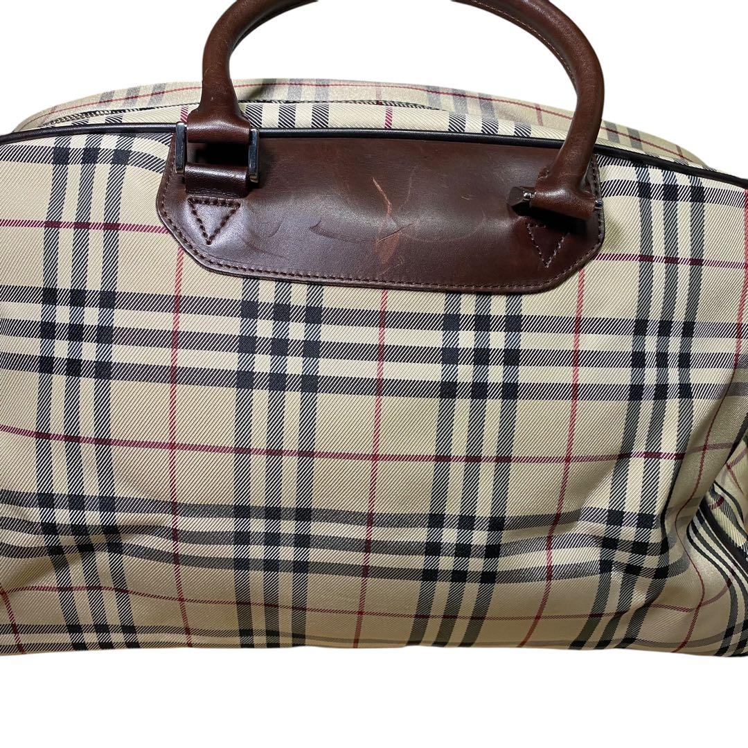 美品✨ バーバリー　ボストン　ワンマイルバッグ　ノバチェック　ベージュ