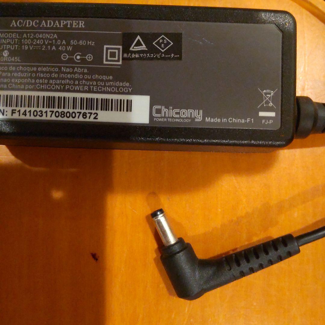 mouse ブラック ノートPC 本体 ACアダプター付き