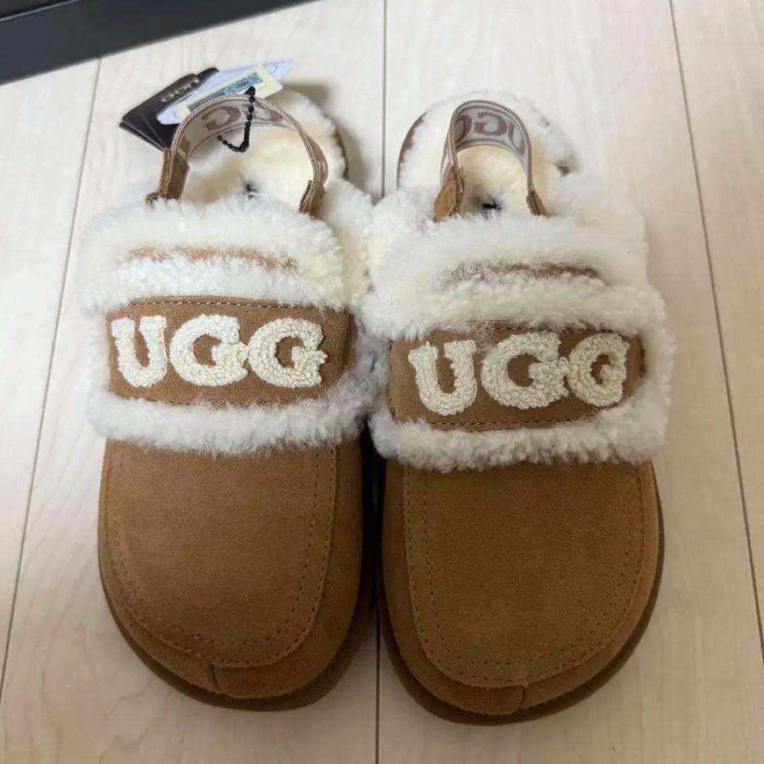 【新品/レア】UGG バイオレット シェアリングスリッパ♡2WAY 箱付き