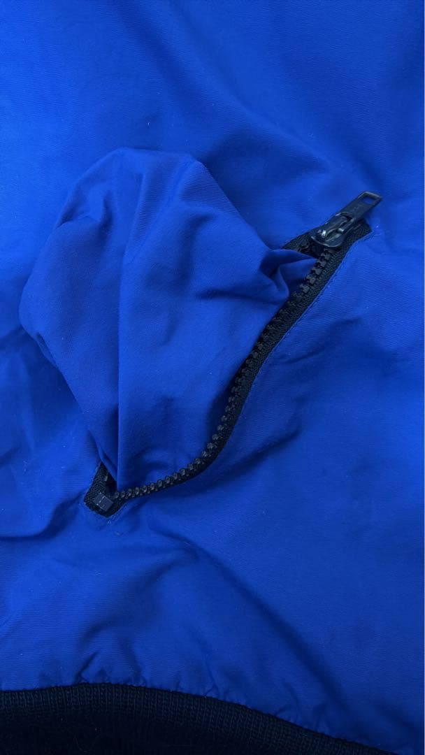 USA製 90s L.L. Bean ウォームアップジャケット青系