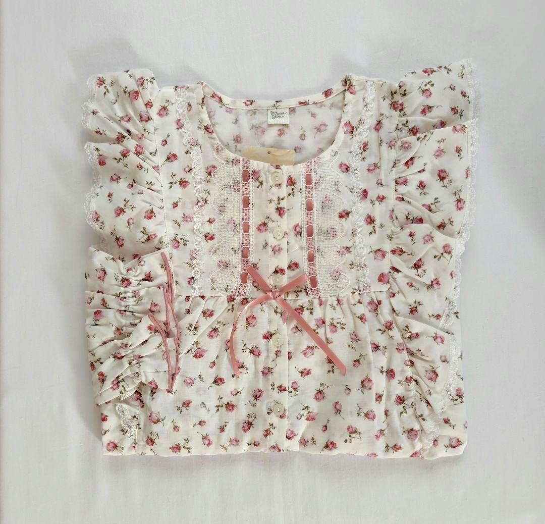 新品・ナルエームーンタン　50／ダブルガーゼ　プティローズ　パジャマ