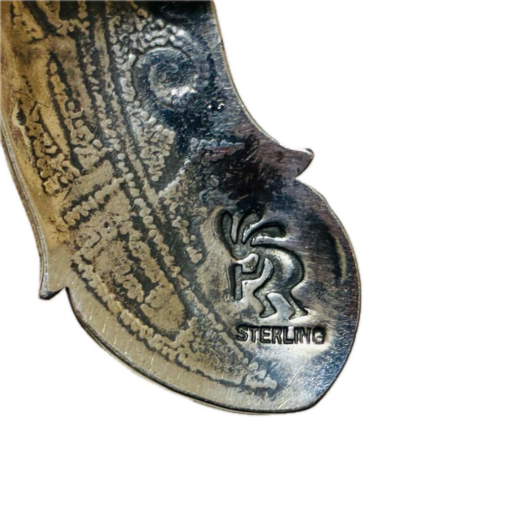 ホピ　ネックレス　ペンダント　サンフェイス　フェザー　ターコイズ　スターリング