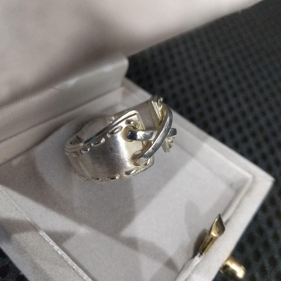 良品 エルメス メキシコリング コルセット SV925 リング 52