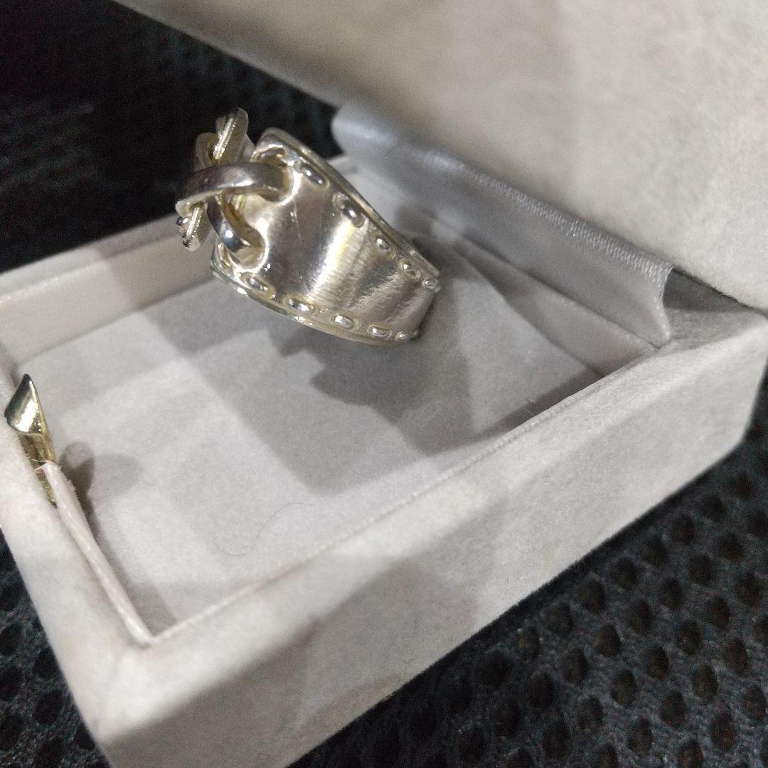 良品 エルメス メキシコリング コルセット SV925 リング 52