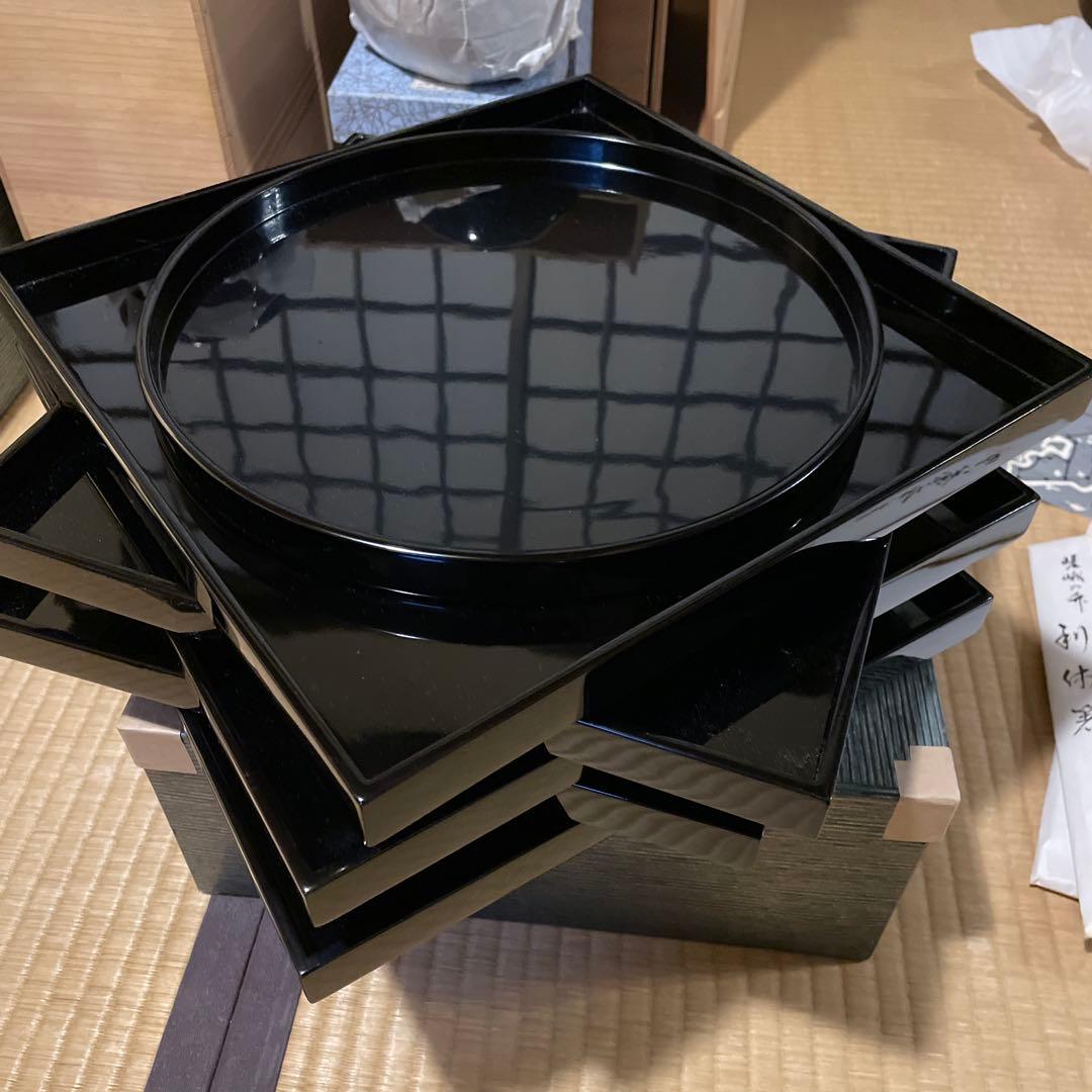 輪島塗「高級美術 漆器」『懐石道具セット』　※美品　茶道具