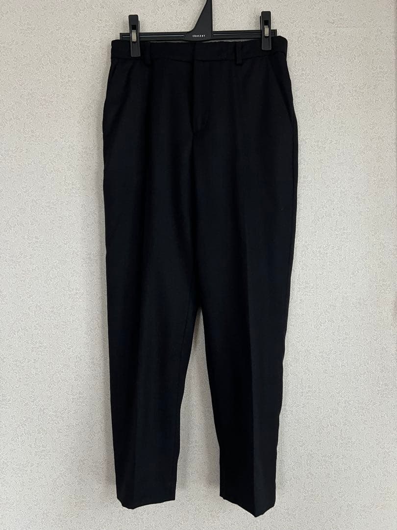 ANAYI アナイ　パンツスーツ セットアップ　ノーカラージャケット　黒