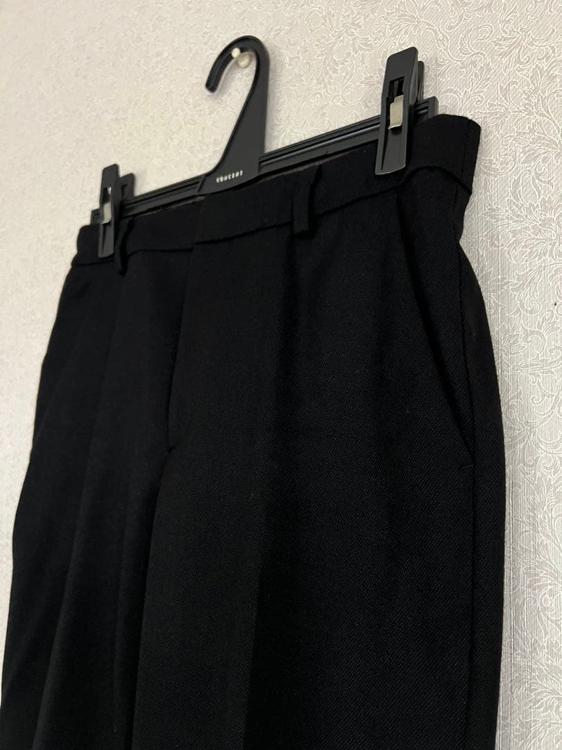 ANAYI アナイ　パンツスーツ セットアップ　ノーカラージャケット　黒