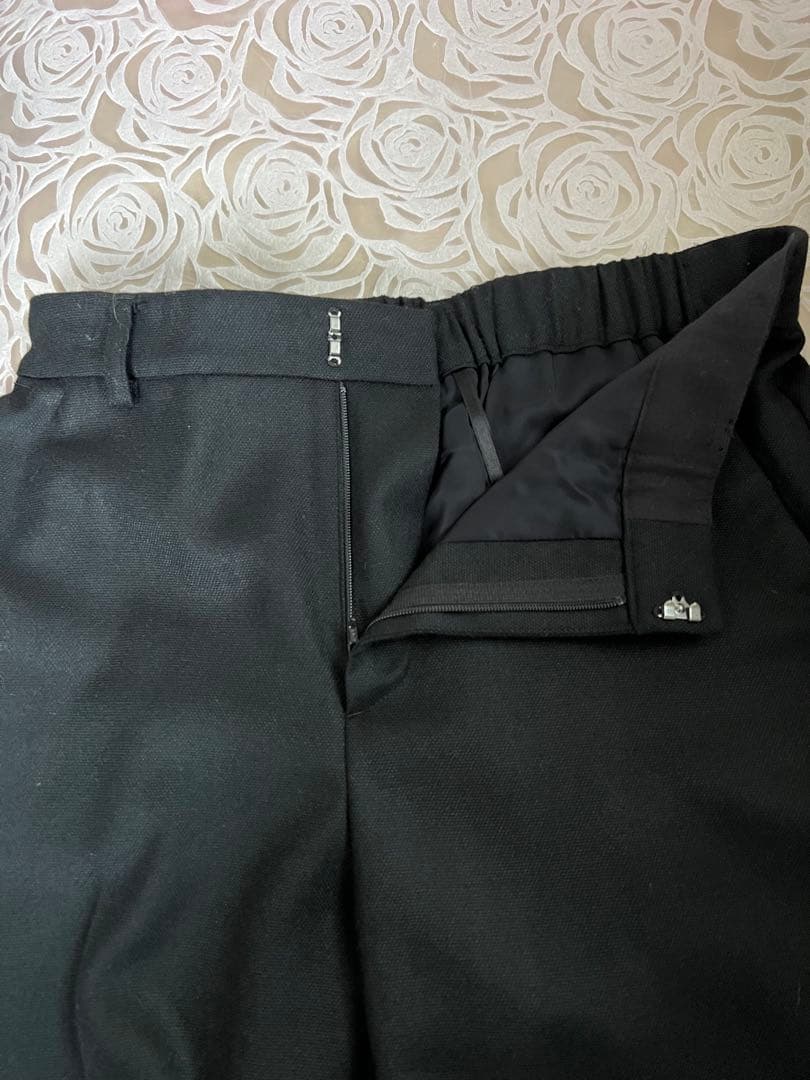 ANAYI アナイ　パンツスーツ セットアップ　ノーカラージャケット　黒